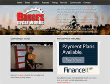 Tablet Screenshot of brucescycleworks.com
